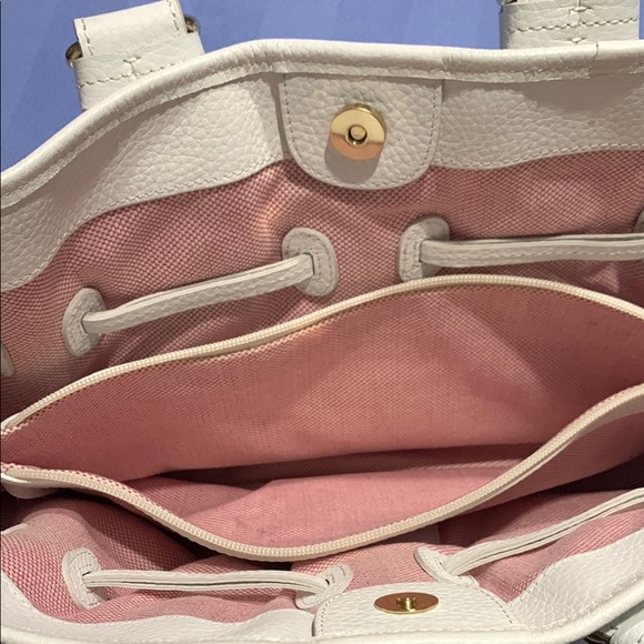 Dooney & Bourke White Leather Tote - Picture 9 of 10